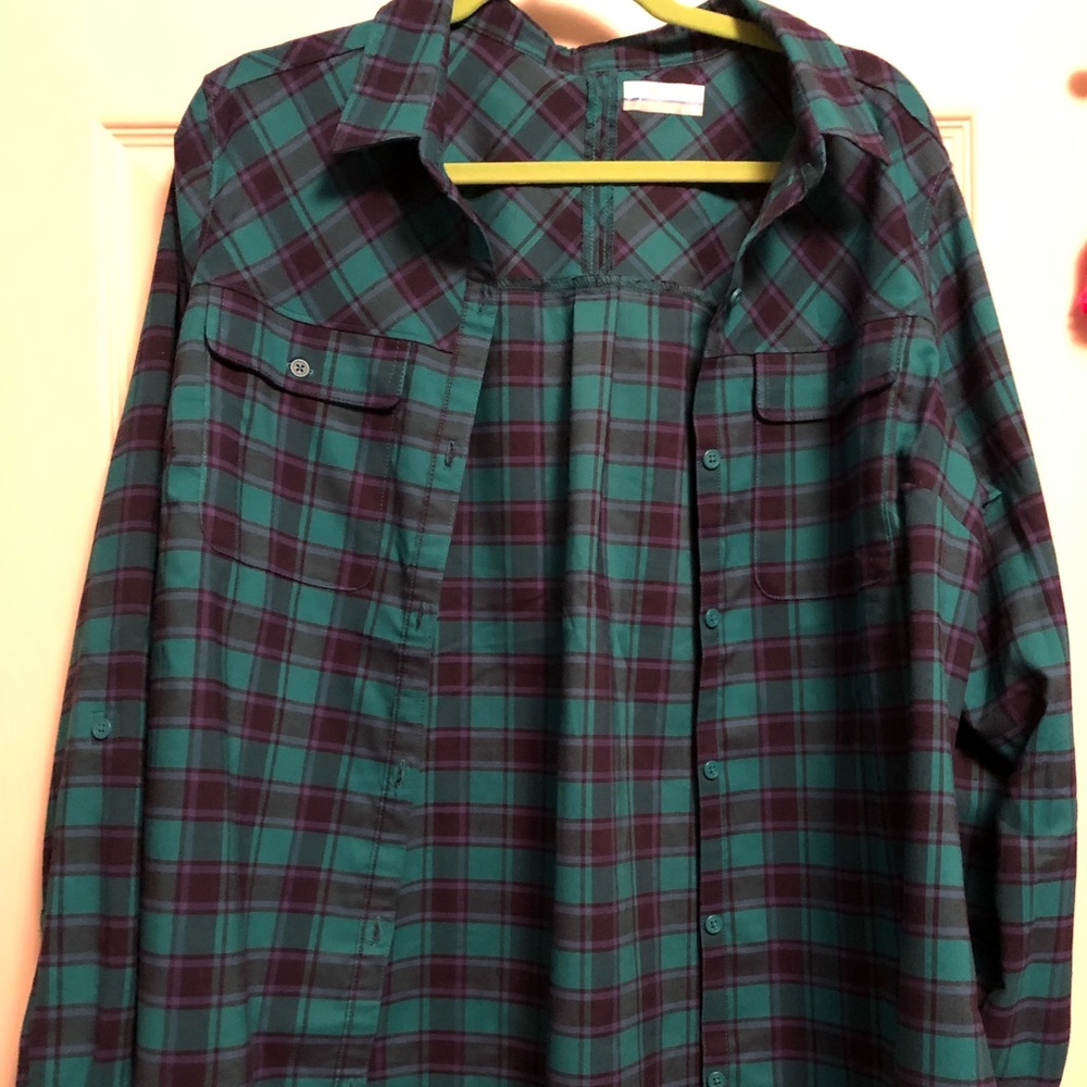 Columbia button up.